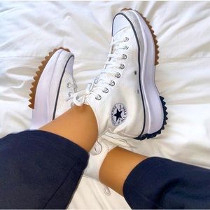 Converse Run Star Hike Platform High Top (White, Size 10 women’s)